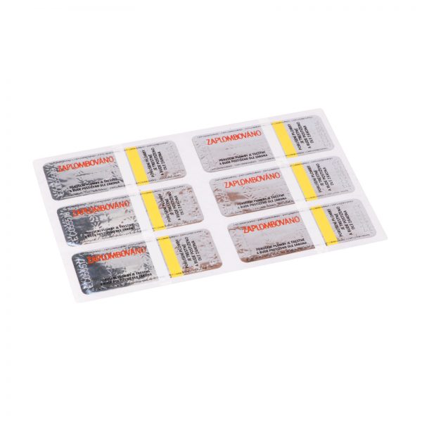 6 Sicherheitsplomben werden hier dargestellt