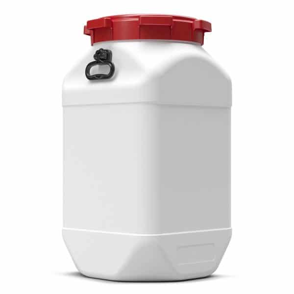 Das 80 Liter quadratische Fass dient dem Schutz des Inhaltes und zur Aufbewahrung