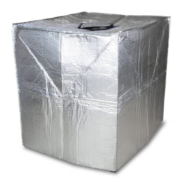 IBC Thermo-Blasenfolie dient der Aufrechterhaltung der Temperatur des IBC Containers im inneren