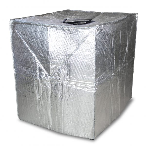 IBC Thermo-Blasenfolie dient der Aufrechterhaltung der Temperatur des IBC Containers im inneren