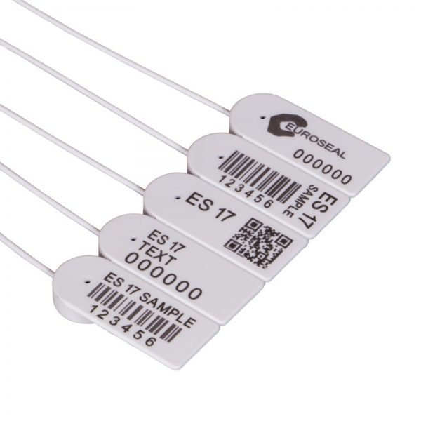 Eine Durchziehplombe zur Kennzeichnung einer neuen Lieferung