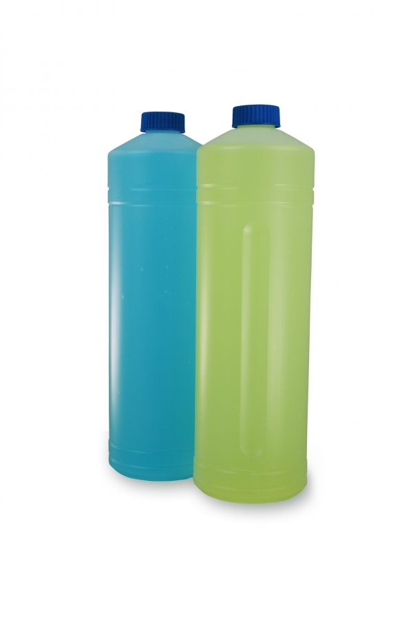 PE-Rundflasche mit/ohne Griffmulde 1 Liter