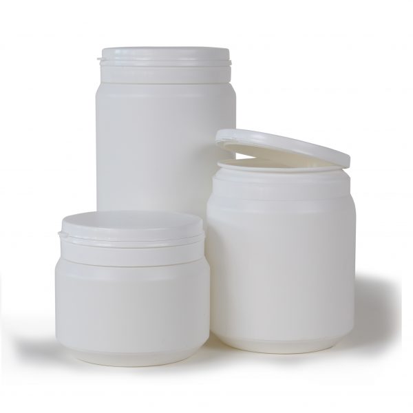 PP-Runddose 600 - 1600 ml in 3 verschiedenen Farben
