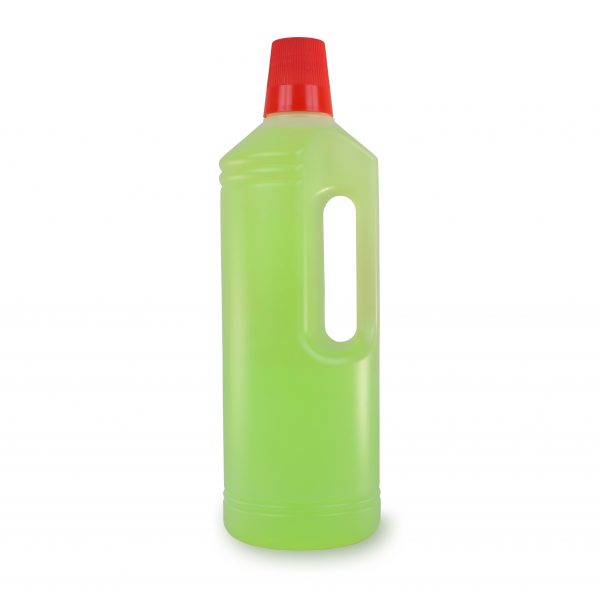 PE-Rundflasche mit Griff 1 Liter in natur-transparent