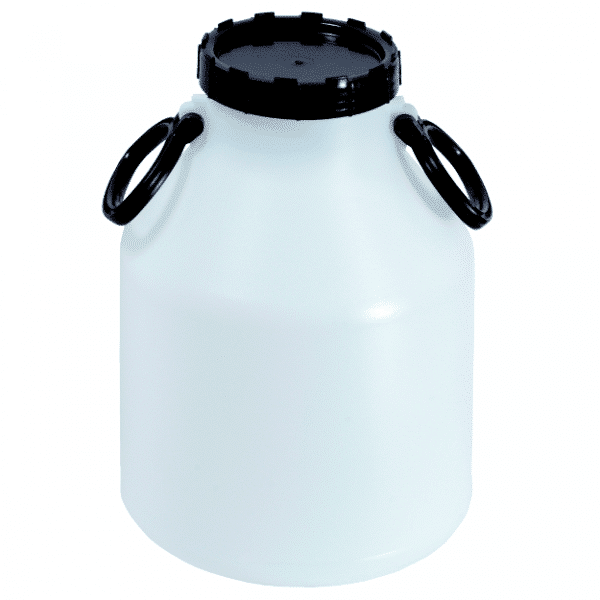 Das Schraubdeckelfass 20 Liter besitzt 2 Handgriffe