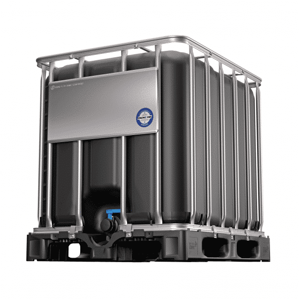 Dieser IBC Container mit UV-Schutz wird bei empfindlichen Produkten verwendet.