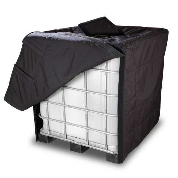 Der IBC Deluxe Isolationsmantel dient der Aufrechterhaltung der Termperatur des IBC Containers